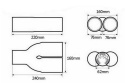 KOŃCÓWKA TŁUMIKA 2x76mm BM SPORT