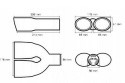 KOŃCÓWKA TŁUMIKA 2x85mm BM SPORT